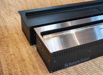 Электрический очаг Schones Feuer 3D FireLine 800 со стальной крышкой